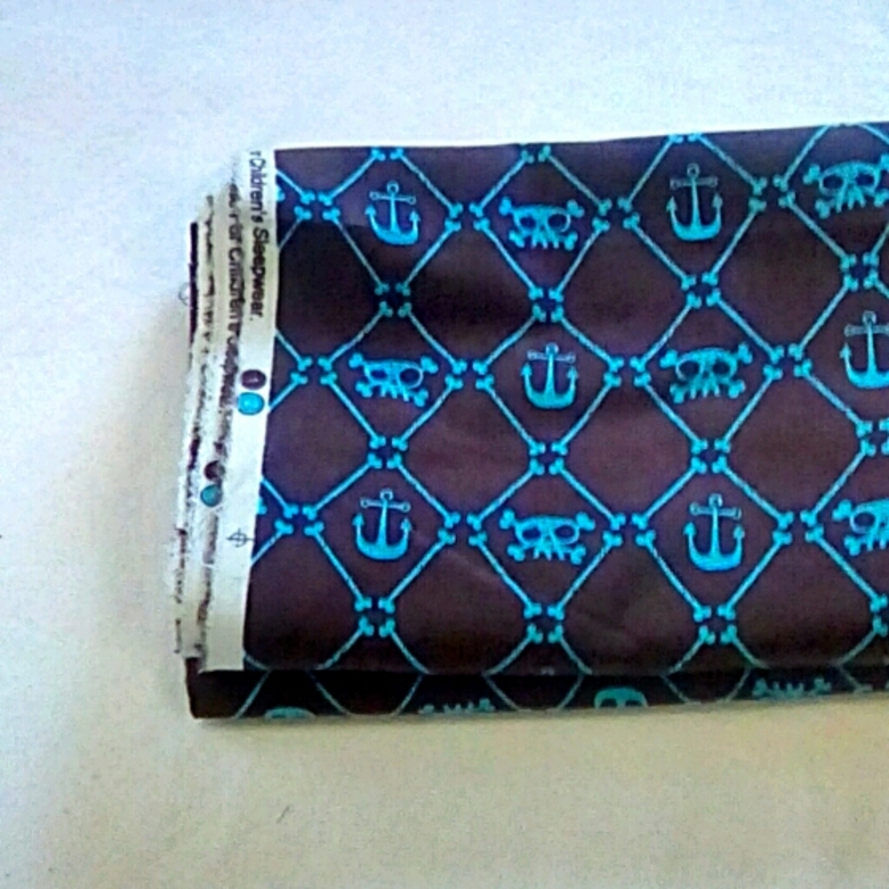 FABRIC 2.5 yards NEW from the bolt Pirate Plaid fabric